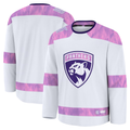 Choea F.Panthers White 2024 Hockey Fights Cancer Practice Jerseys