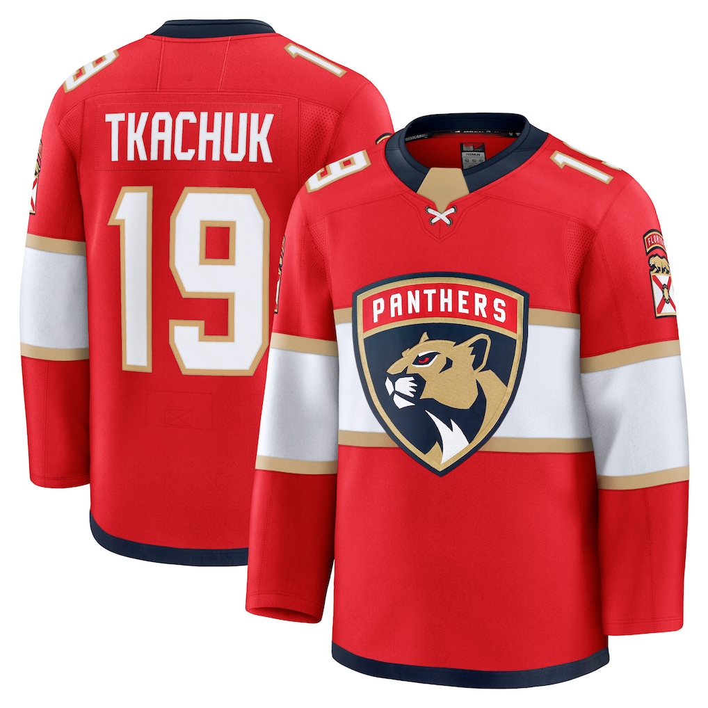 Choea F.Panthers #19 Matthew Tkachuk Red Home Premium Jerseys