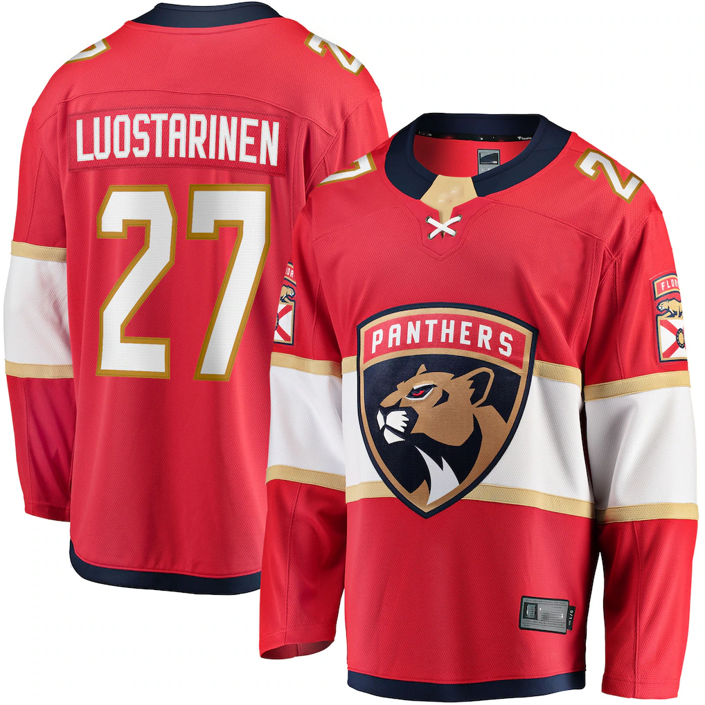 Choea F.Panthers #27 Eetu Luostarinen Red Home Breakaway Player Jerseys