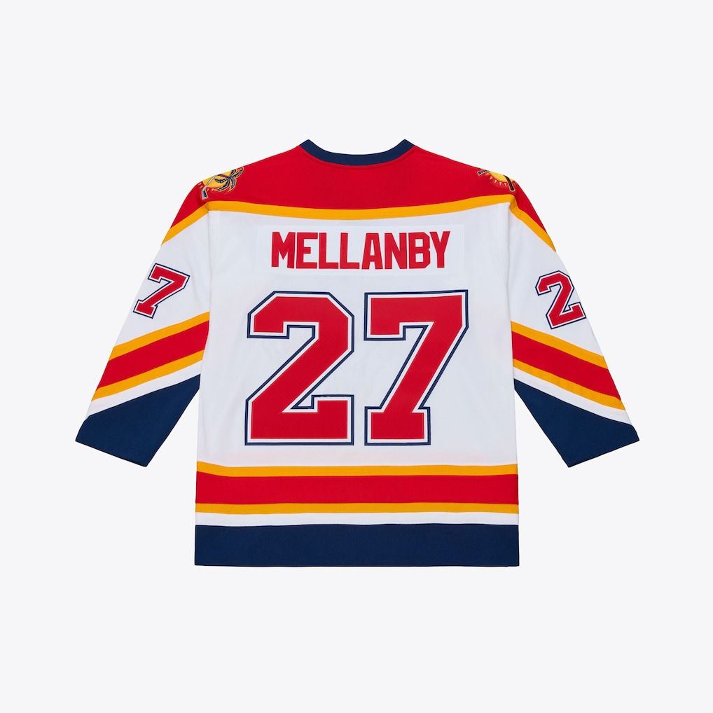Choea F.Panthers #27 Scott Mellanby Mitchell & Ness White 1996 Power Play Jerseys