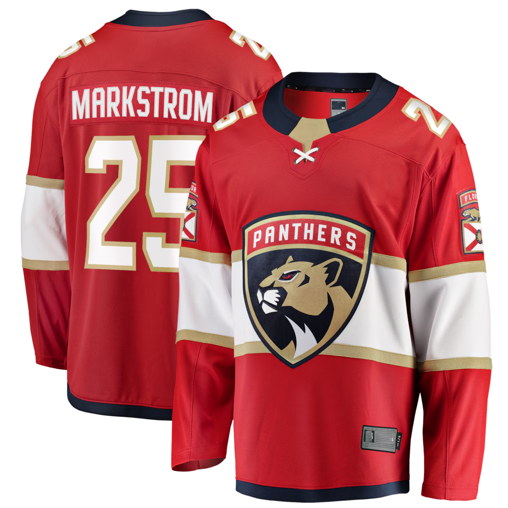 Choea F.Panthers #29 Jacob Markstrom Red Home Breakaway Jerseys
