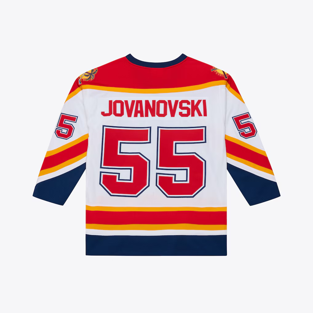 Choea F.Panthers #55 Ed Jovanovski Mitchell & Ness White 1996 Power Play Jerseys