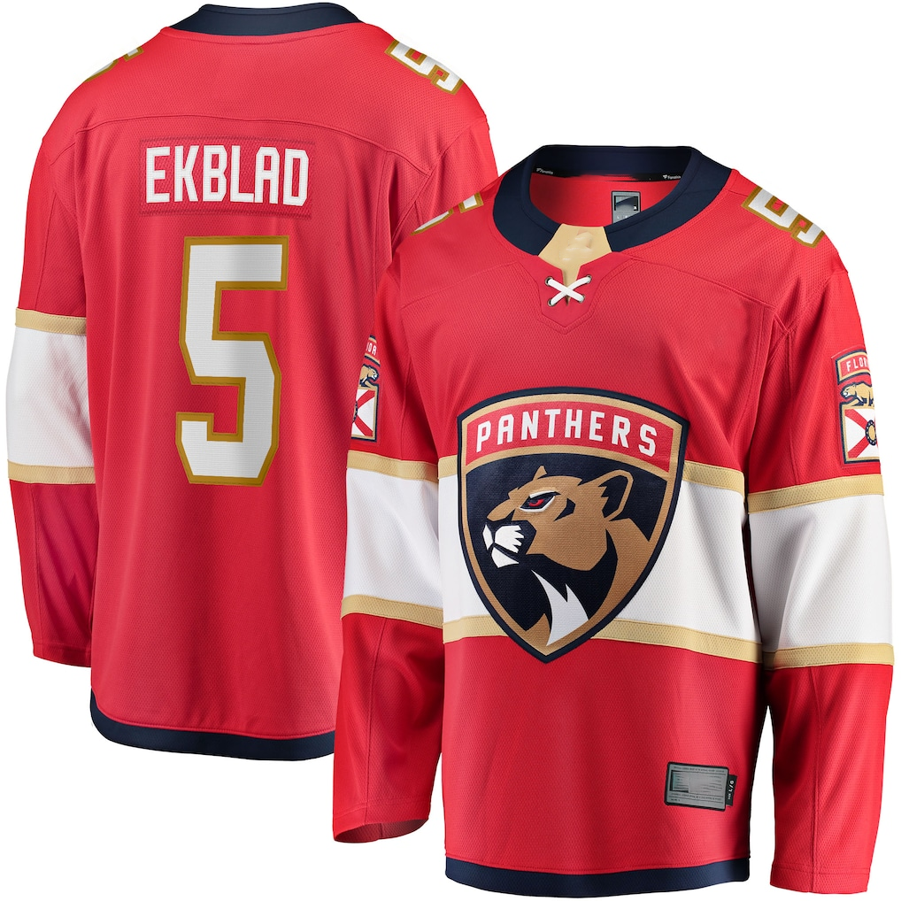Choea F.Panthers #5 Aaron Ekblad Red Home Team Breakaway Player Jerseys