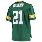 Choea GB.Packers #21 Charles Woodson Mitchell & Ness Green Big & Tall 2010 Retired Player Replica Stitched Puhic Jersey