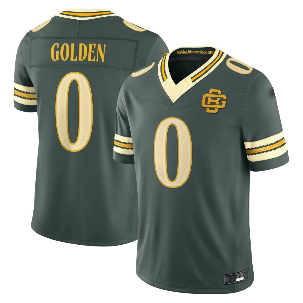 Choea GB.Packers #0 Matthew Golden Green 2026 Rivalries Collection Limited Stitched Jerseys