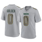 Choea GB.Packers #0 Matthew Golden Player Gray Atmosphere Fashion Home Game Stitched Jerseys