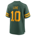 Choea GB.Packers #10 Jordan Love Green Alternate Game Stitched Jerseys