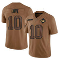 Choea GB.Packers #10 Jordan Love Player Brown Salute To Service Limited Stitched Jerseys