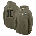 Choea GB.Packers #10 Jordan Love Player Olive Salute to Service Pullover Hoodies Limited Stitched Jerseys