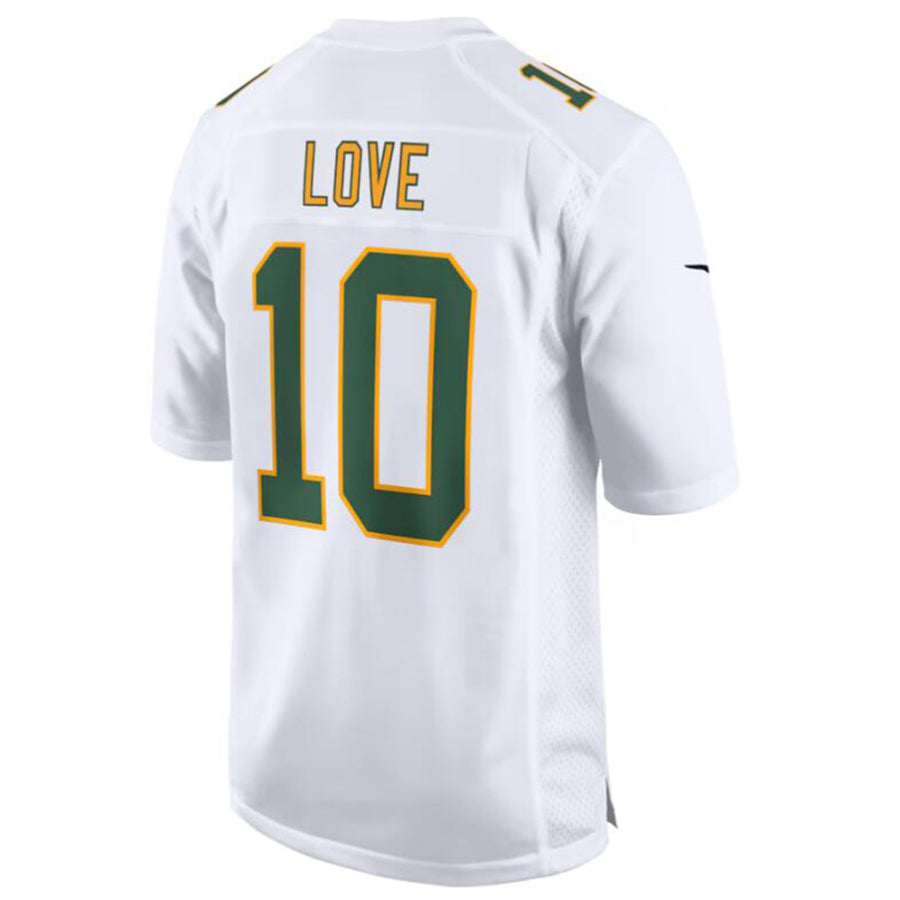 Choea GB.Packers #10 Jordan Love White Fashion Game Jersey American Stitched Jerseys