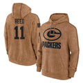 Choea GB.Packers #11 Jayden Reed Player Brown Salute to Service Hoodies Limited Game Stitched Jerseys
