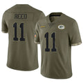 Choea GB.Packers #11 Jayden Reed Player Olive Salute To Service Limited Stitched Jerseys