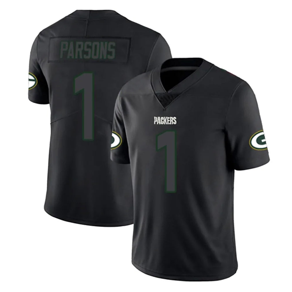 Choea GB.Packers #1 Micah Parsons Player Black Impact Limited Home Game Stitched Jerseys