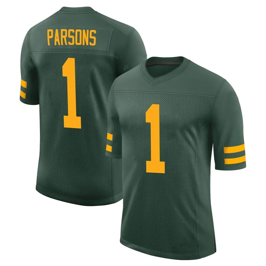 Choea GB.Packers #1 Micah Parsons Player Green Alternate Vapor Home Game Stitched Jerseys