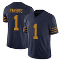 Choea GB.Packers #1 Micah Parsons Player Navy The 1923 Classic Vapor F.U.S.E. Home Game Stitched Jerseys