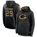 Choea GB.Packers #29 Xavier McKinney Player Black Salute To Service Hoodies Game Stitched Jerseys