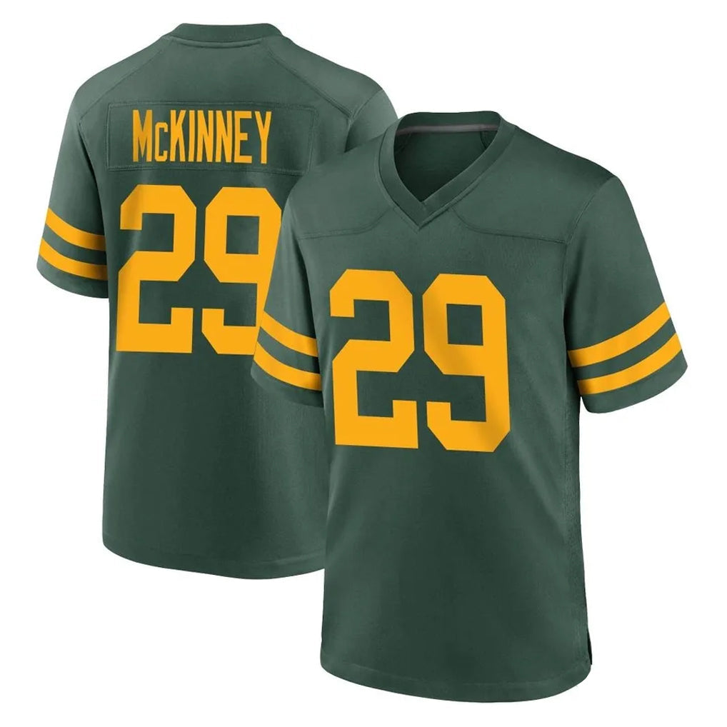 Choea GB.Packers #29 Xavier McKinney Player Green Alternate Home Game Stitched Jerseys