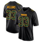 Choea GB.Packers #33 Evan Williams Player Black Fashion Home Game Stitched Jerseys