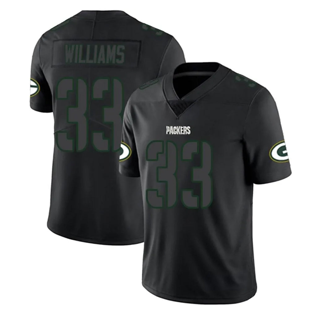 Choea GB.Packers #33 Evan Williams Player Black Impact Limited Home Game Stitched Jerseys