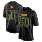 Choea GB.Packers #50 Zach Tom Player Black Fashion Home Game Stitched Jerseys