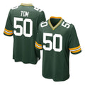 Choea GB.Packers #50 Zach Tom Player Green Home Game Stitched Jerseys