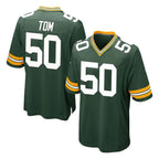 Choea GB.Packers #50 Zach Tom Player Green Home Game Stitched Jerseys