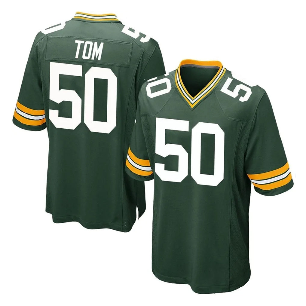 Choea GB.Packers #50 Zach Tom Player Green Home Game Stitched Jerseys