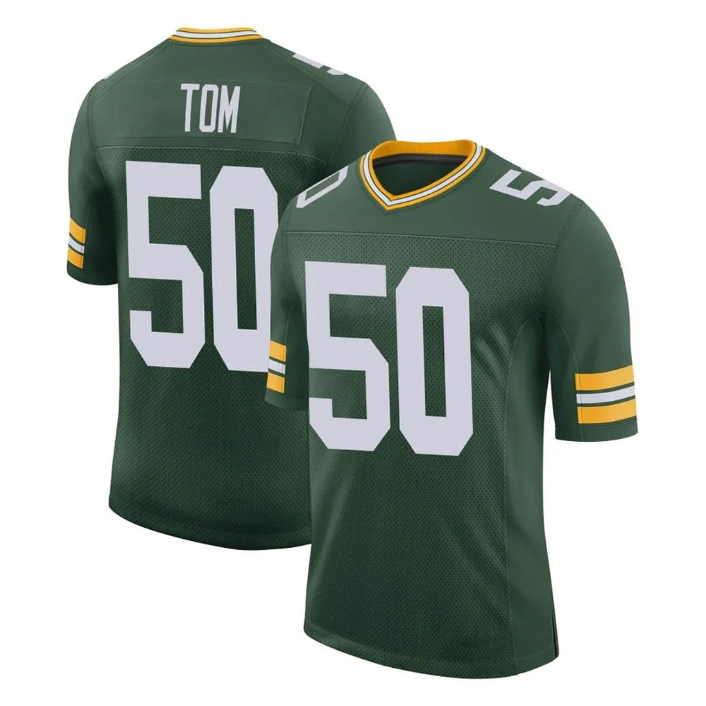 Choea GB.Packers #50 Zach Tom Player Green Limited Classic Home Game Stitched Jerseys