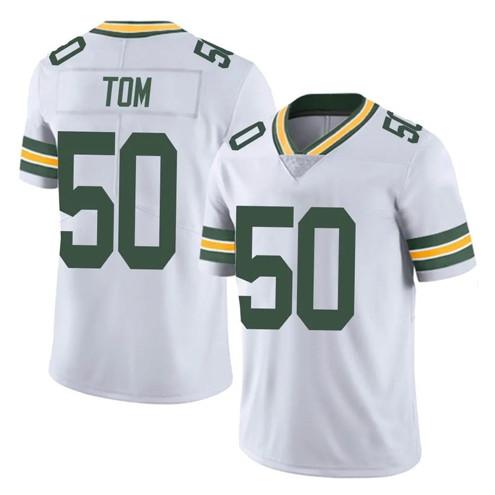 Choea GB.Packers #50 Zach Tom Player White Vapor Untouchable Limited Home Game Stitched Jerseys