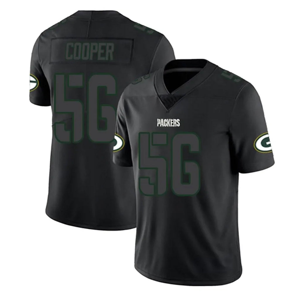 Choea GB.Packers #56 Edgerrin Cooper Player Black Impact Limited Home Game Stitched Jerseys