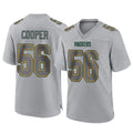 Choea GB.Packers #56 Edgerrin Cooper Player Gray Atmosphere Fashion Home Game Stitched Jerseys