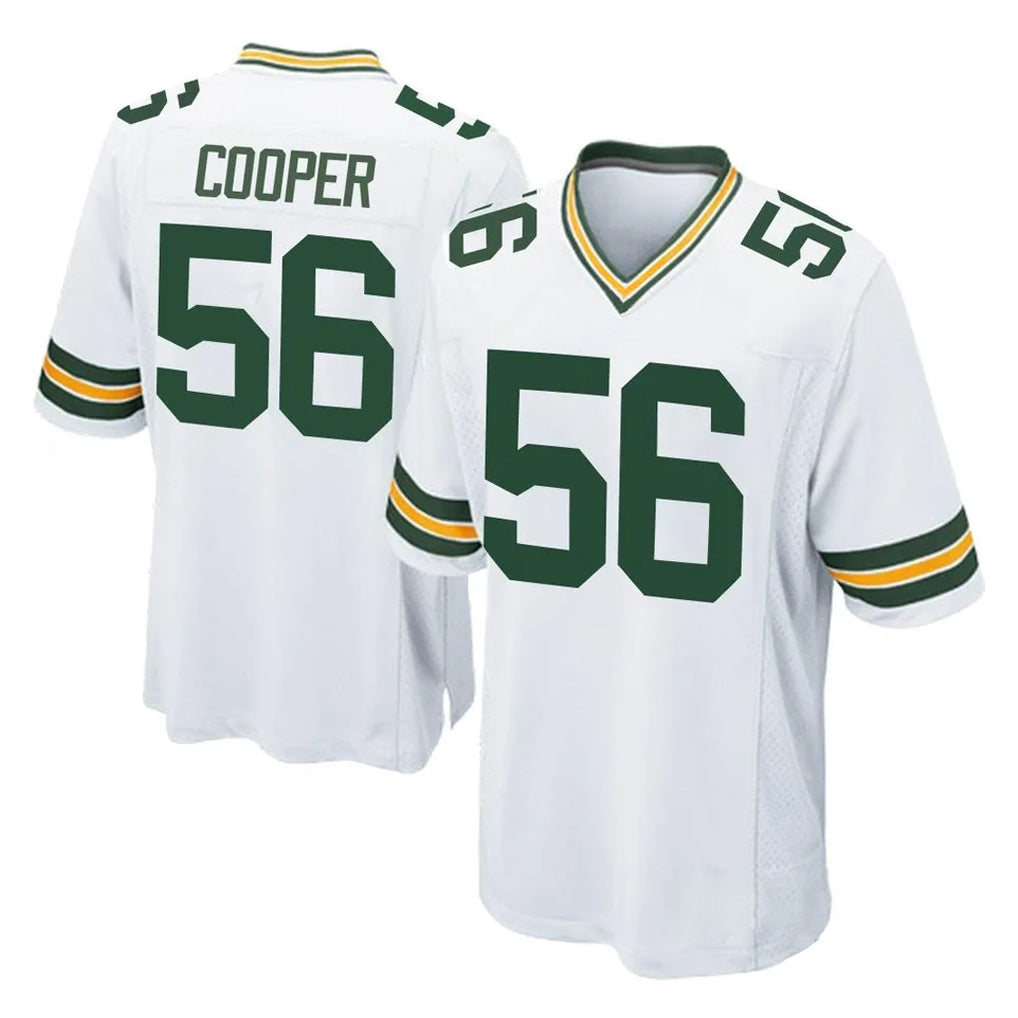 Choea GB.Packers #56 Edgerrin Cooper Player White Home Game Stitched Jerseys