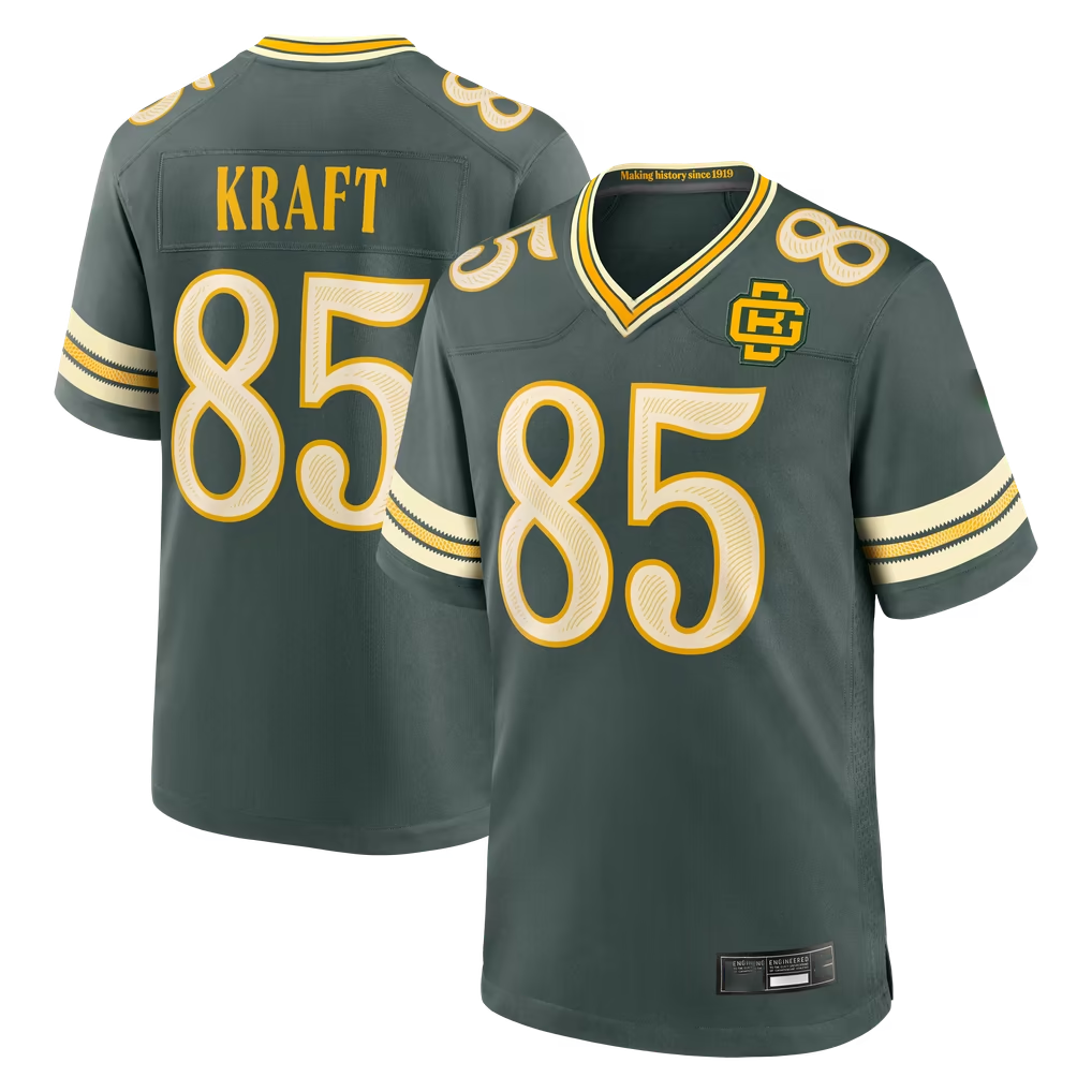 Choea GB.Packers #85 Tucker Kraft Green 2026 Rivalries Collection Game Stitched Jerseys