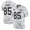 Choea GB.Packers #85 Tucker Kraft Player Arctic Camo Salute to Service Stitched Jerseys