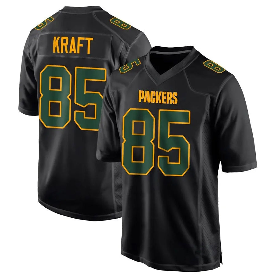 Choea GB.Packers #85 Tucker Kraft Player Black Fashion Game Stitched Jerseys