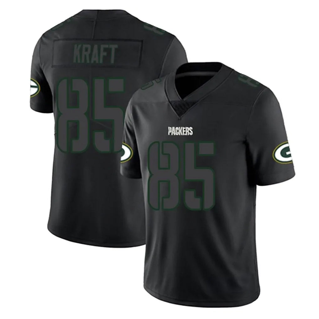 Choea GB.Packers #85 Tucker Kraft Player Black Impact Limited Home Game Stitched Jerseys