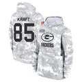Choea GB.Packers #85 Tucker Kraft Player Camo Salute To Service Hoodies Game Stitched Jerseys