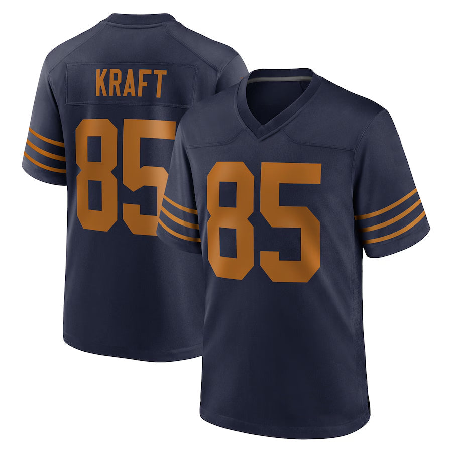 Choea GB.Packers #85 Tucker Kraft Player Navy The 1923 Classic Game Stitched Jersey