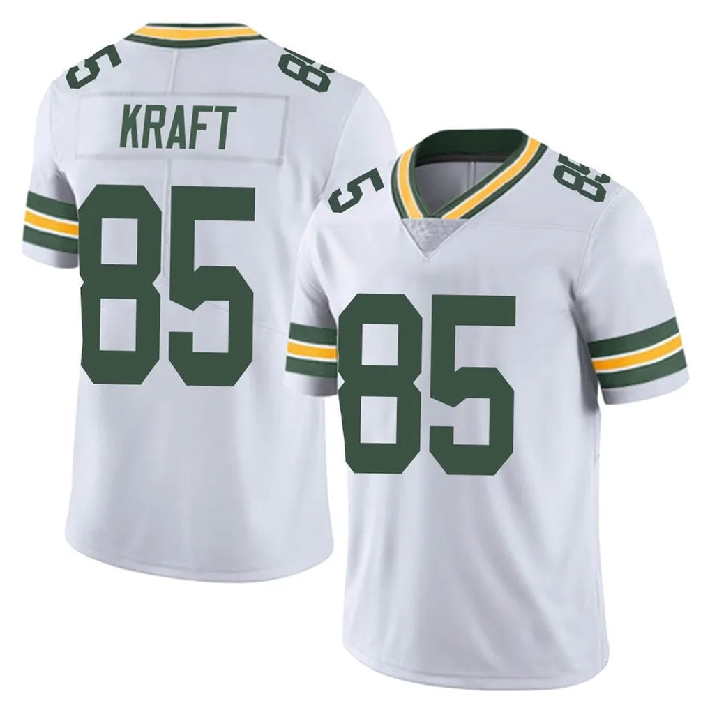 Choea GB.Packers #85 Tucker Kraft Player White Vapor Untouchable Limited Home Game Stitched Jerseys