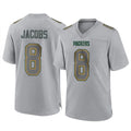 Choea GB.Packers #8 Josh Jacobs Player Gray Atmosphere Fashion Home Game Stitched Jerseys