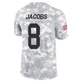 Choea GB.Packers #8 Josh Jacobs Player Limited Arctic Camo Salute to Service Stitched Jerseys