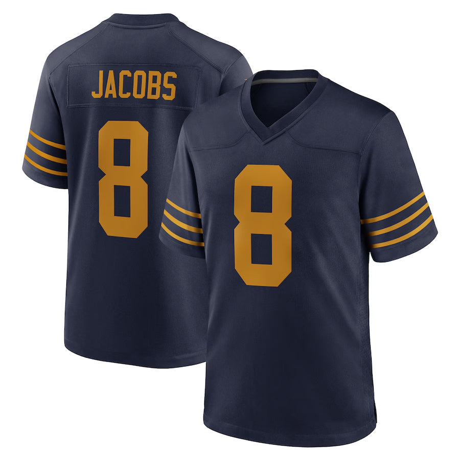 Choea GB.Packers #8 Josh Jacobs Player Navy The 1923 Classic Game Stitched Jersey