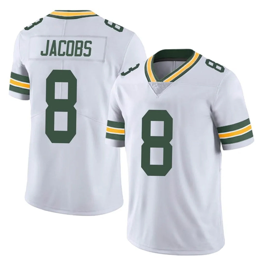 Choea GB.Packers #8 Josh Jacobs Player White Vapor Untouchable Limited Home Game Stitched Jerseys