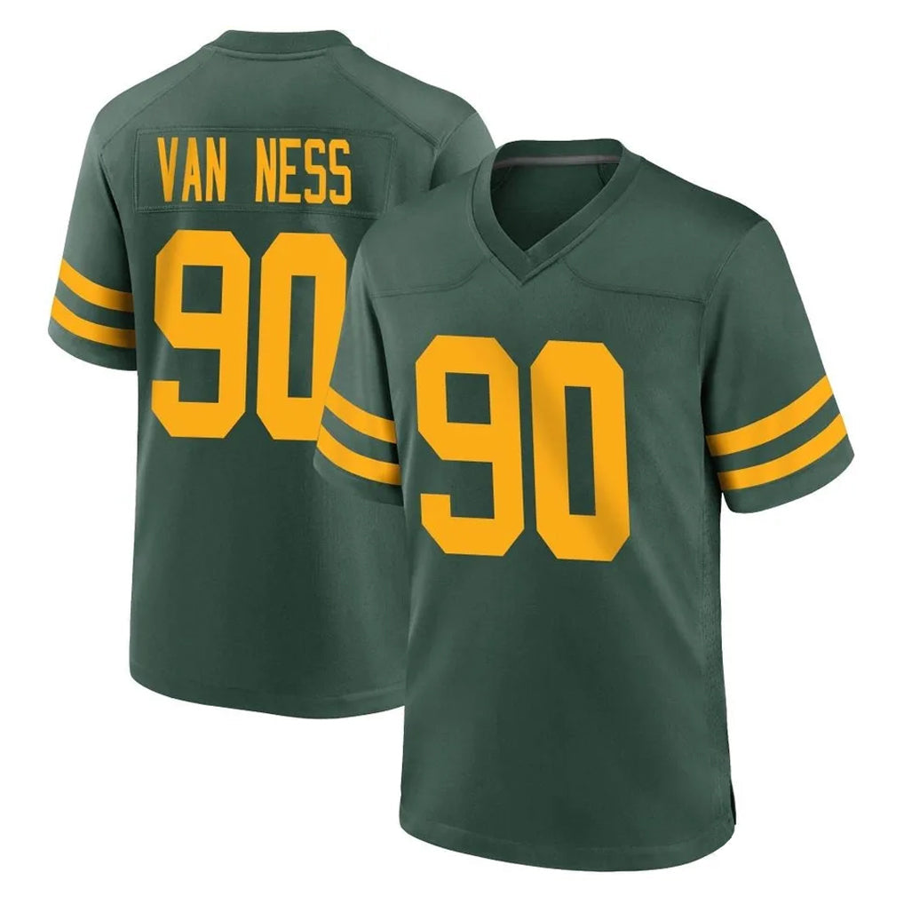 Choea GB.Packers #90 Lukas Van Ness Player Green Alternate Home Game Stitched Jerseys