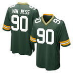 Choea GB.Packers #90 Lukas Van Ness Player Green Home Game Stitched Jerseys