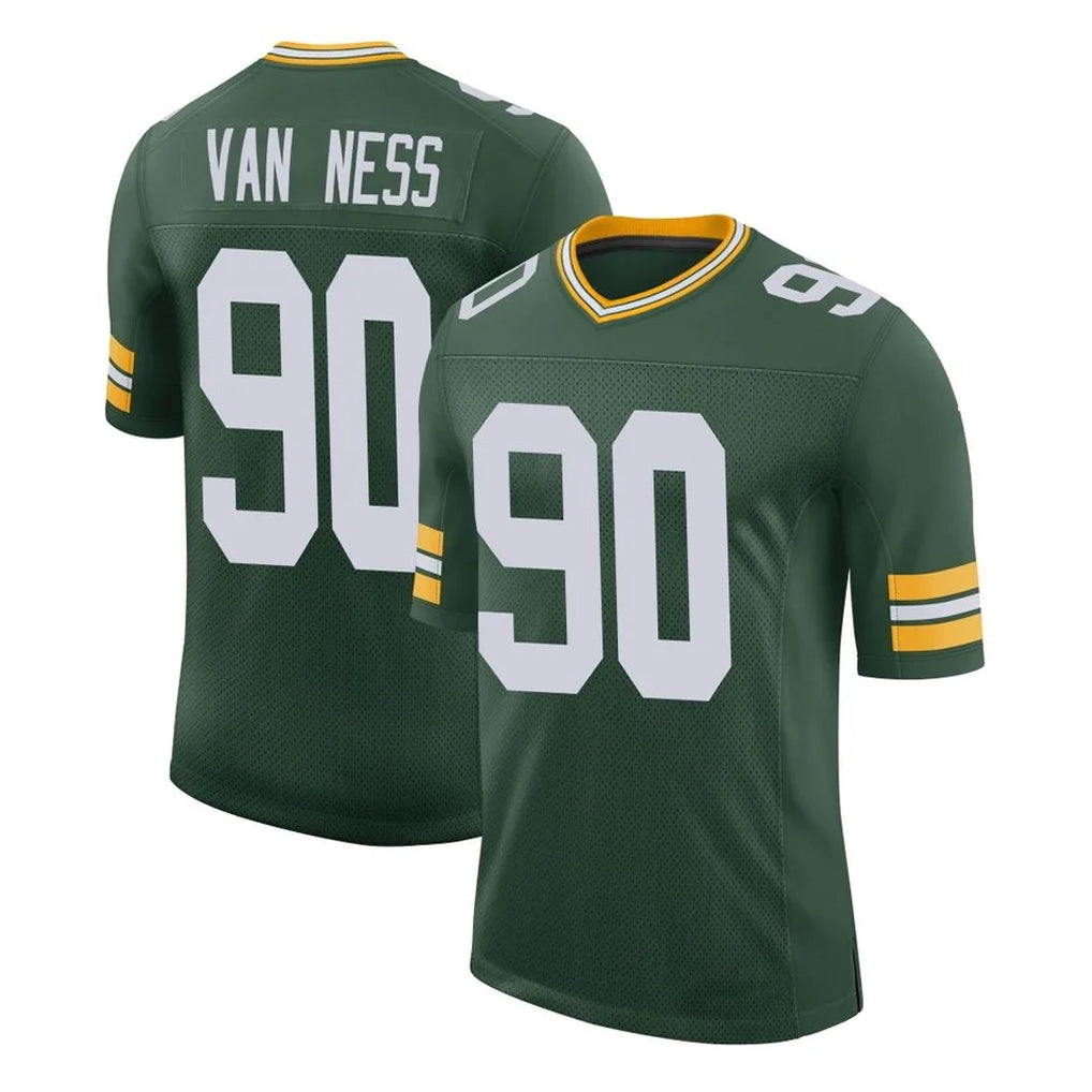 Choea GB.Packers #90 Lukas Van Ness Player Green Limited Classic Home Game Stitched Jerseys