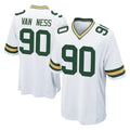 Choea GB.Packers #90 Lukas Van Ness Player White Home Game Stitched Jerseys