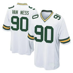Choea GB.Packers #90 Lukas Van Ness Player White Home Game Stitched Jerseys