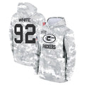 Choea GB.Packers #92 Reggie White Player Camo Salute To Service Hoodies Game Stitched Jerseys