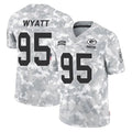 Choea GB.Packers #95 Devonte Wyatt Player Arctic Camo Salute To Service Limited Stitched Jerseys